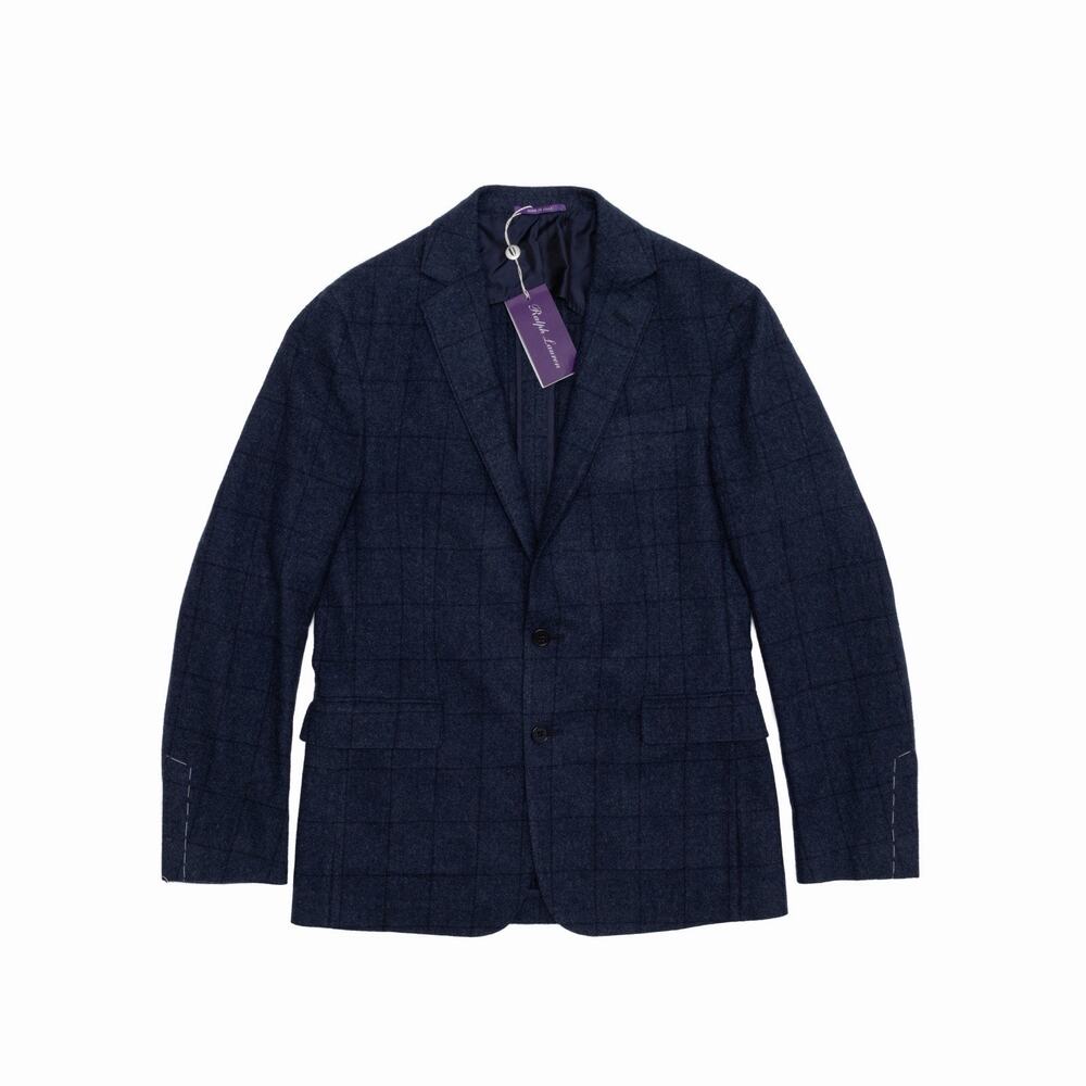 3.3k.$ NEW Ralph Lauren Purple Label Cashmere Blazer Sport Coat Jacket Navy 38R